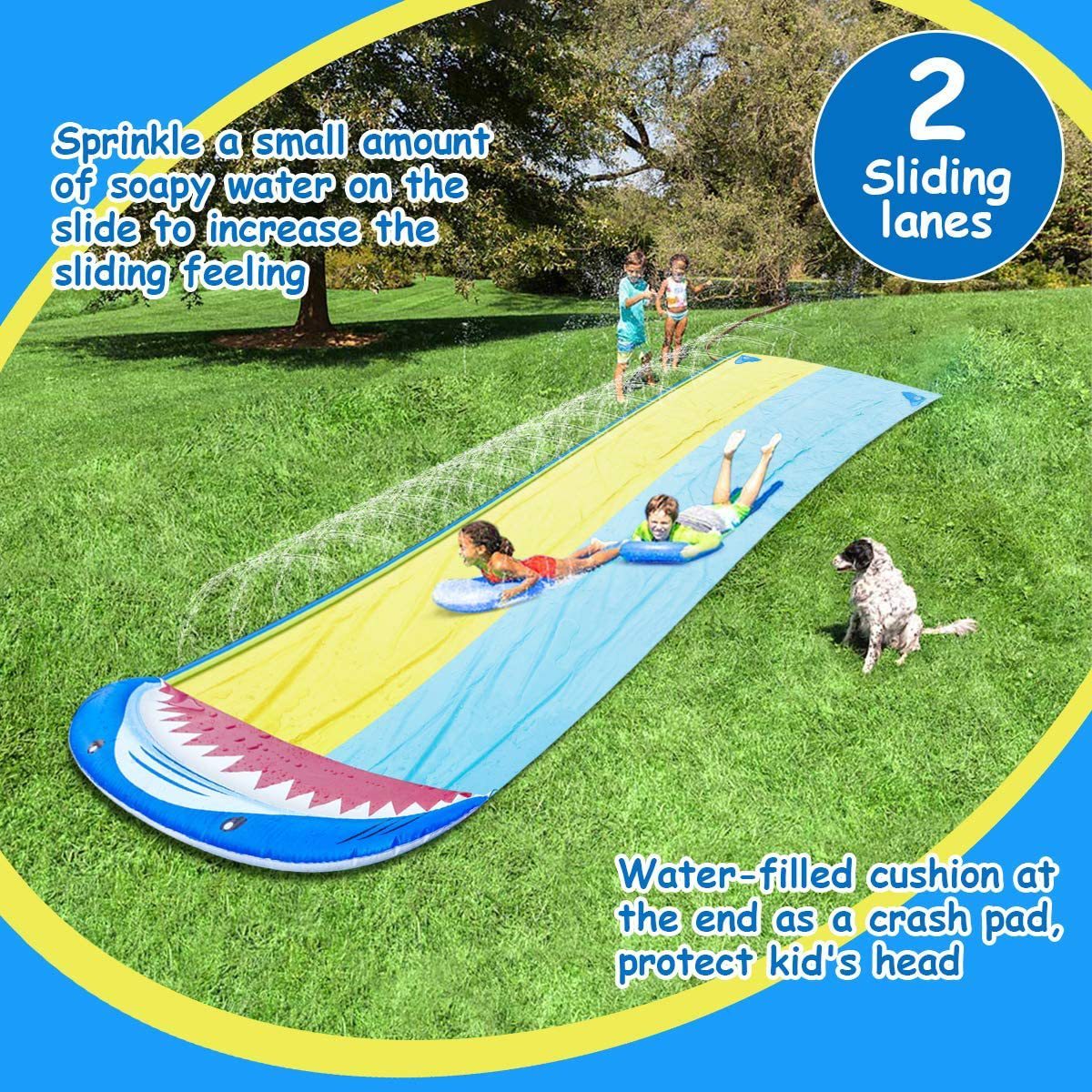 Outdoor Lawn Water Spray Toys Slide