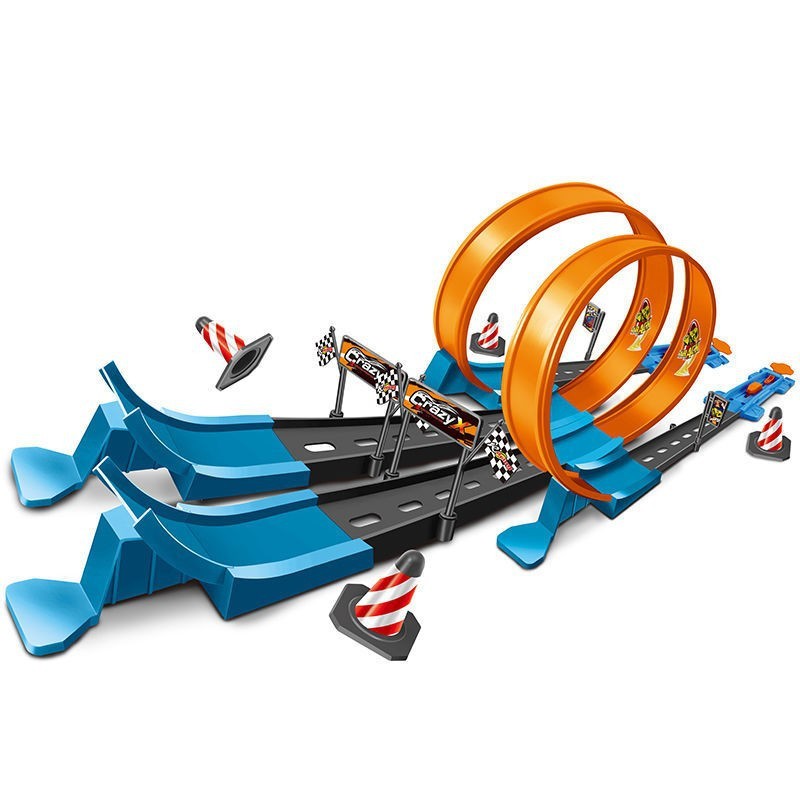 Alloy Racing Track Catapult Car Toy