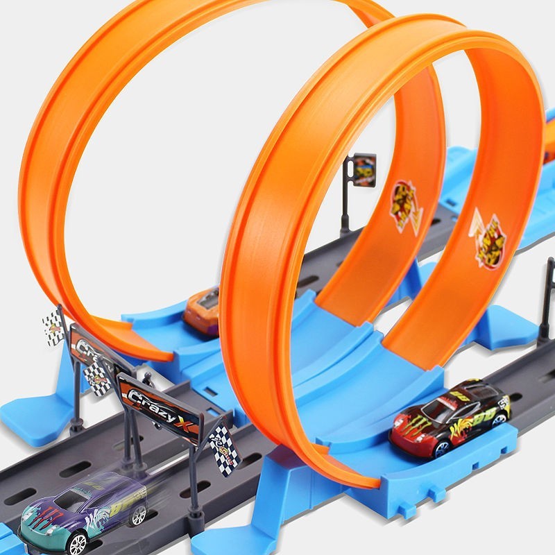 Alloy Racing Track Catapult Car Toy