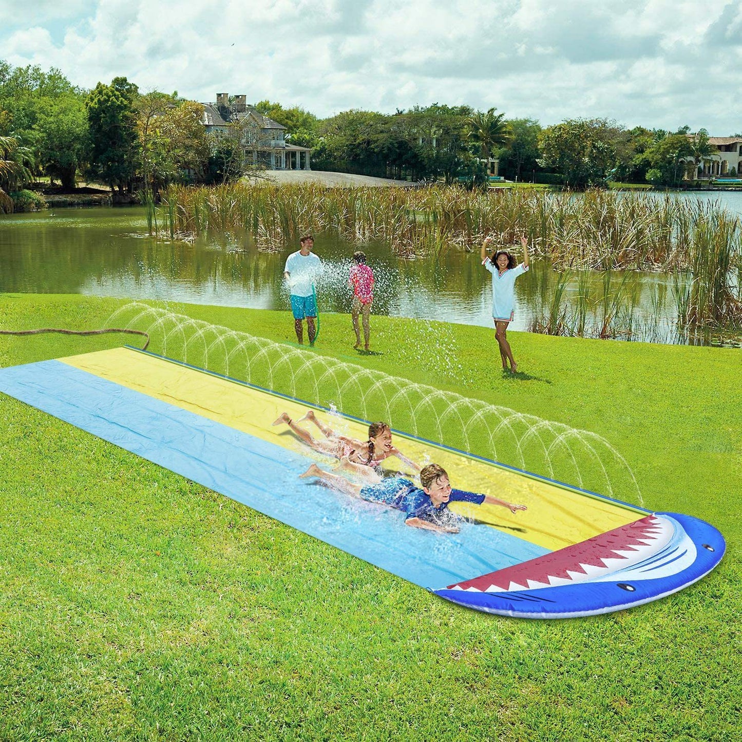 Outdoor Lawn Water Spray Toys Slide