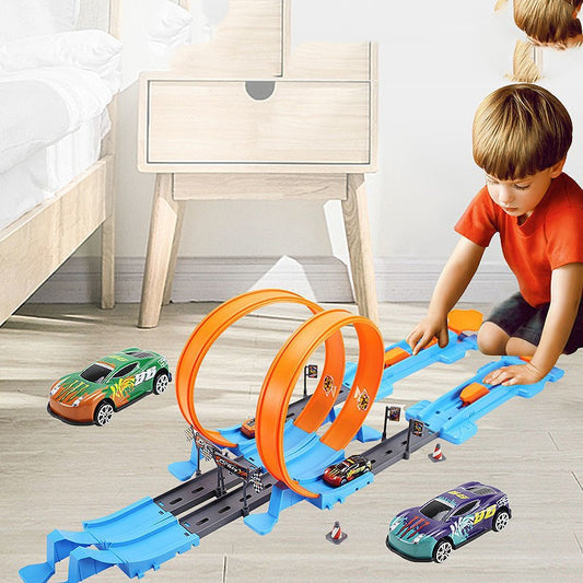 Alloy Racing Track Catapult Car Toy