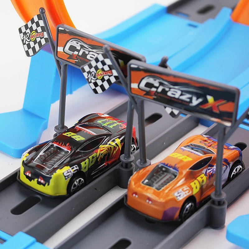 Alloy Racing Track Catapult Car Toy