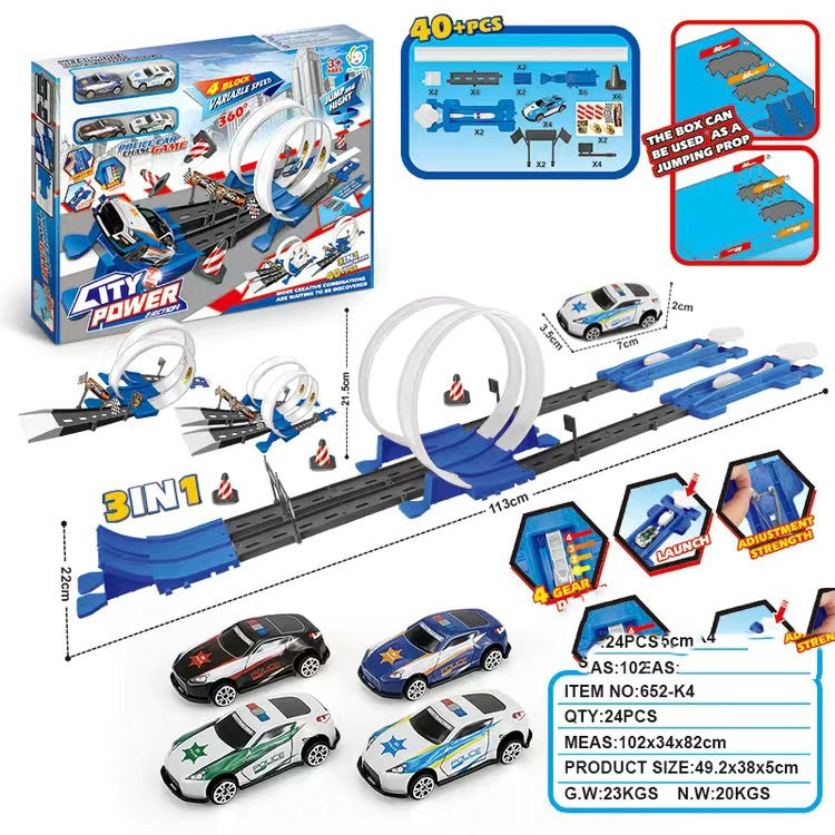 Alloy Racing Track Catapult Car Toy